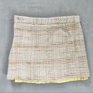Theory Tweed Mini Skirt